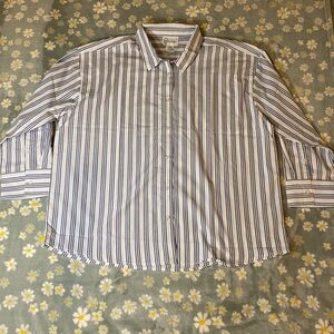 Essentials Navy and White Striped Women’s Shirt